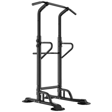 Pull-Up & Dip Station – Multi-Functional Power Tower for Home Gym Strength Training, Upper Body Workouts & Complete Exercises