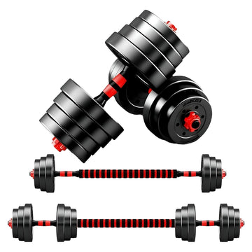 Adjustable Dumbbell & Barbell Set – 20kg, 25kg, and 30kg Variations