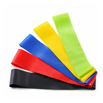 Resistance Band Light Set – 5 Level Fitness Loop Bands for Men & Women | Ideal for Home Workouts, Yoga, Pilates & Exercise