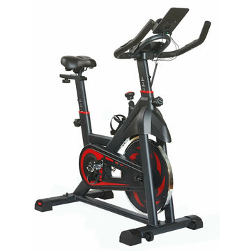 Exercise Bike | Quiet Stationary Spin Bike with LCD Display & Tablet Holder for Home Cardio Workouts, Fitness & Weight Loss