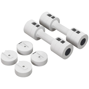 Adjustable Dumbbell Pair - 3-in-1 Design with 2x2.5kg & 2x10kg Options for Compact Home Gym Strength Training