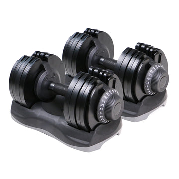 32.5kg Pair Adjustable Dumbbells – 12-in-1 Space-Saving Weights for Home Gym