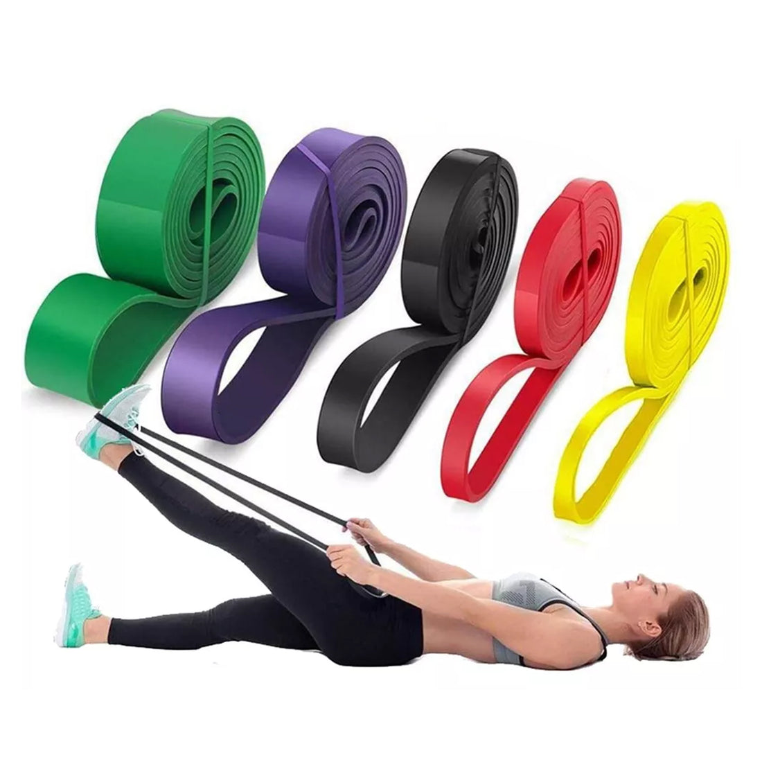 Resistance Bands Set – 5-Level Pull-Up Assist & Strength Training Bands for Men & Women | Ideal for Home Gym