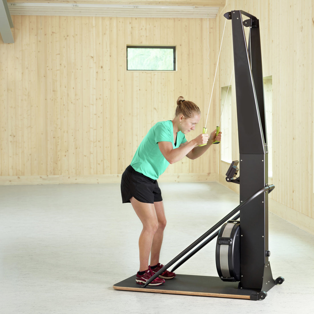 Ski Exercise Machine - Indoor Cross Trainer with LED Display for High-Intensity Cardio & Home Gym