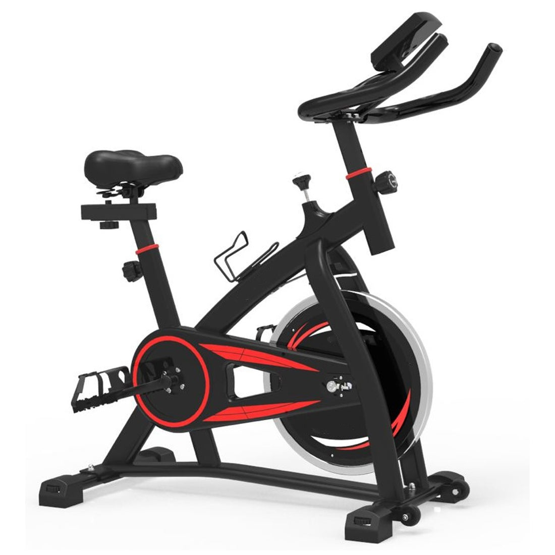 Exercise Bike | Quiet Stationary Spin Bike with LCD Display & Tablet Holder for Home Cardio Workouts, Fitness & Weight Loss