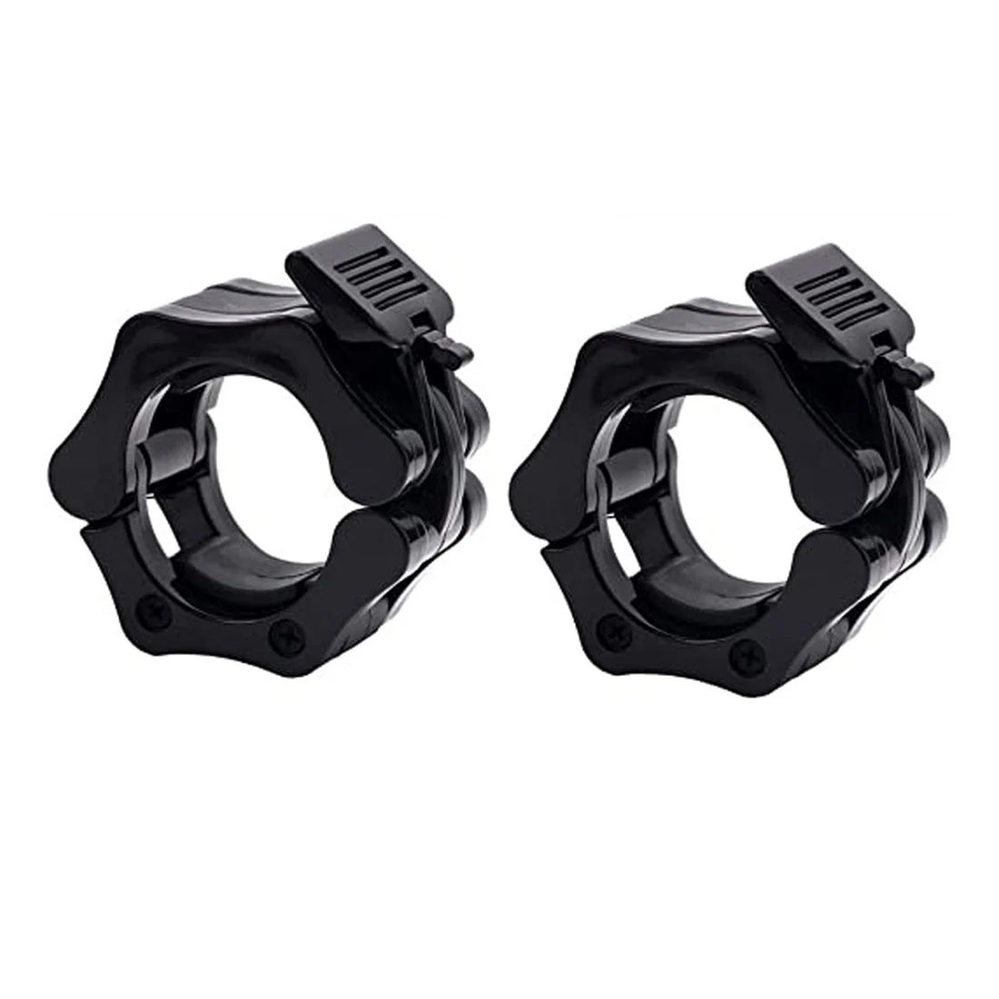 Olympic Barbell Collars - 2" Quick Release Locking Clips (Pair) for Heavy-Duty Weightlifting & CrossFit
