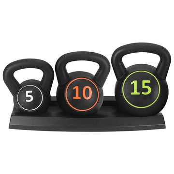 3-Piece Kettlebell Set – Complete Strength Training Solution for Home Gym Workouts, Full Body Exercise & Functional Fitness