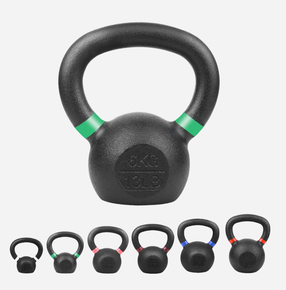 Cast Iron Kettlebells - Durable & Versatile Heavy-Duty Kettle Bells for Full-Body Strength Training & Home Gym Workouts
