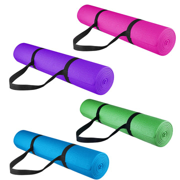 🧘 Extra Thick Non-Slip Yoga Mat – 15mm NBR Foam Mat for Fitness, Pilates, HIIT, and Gymnastics | Eco-Friendly with Free Carry Strap