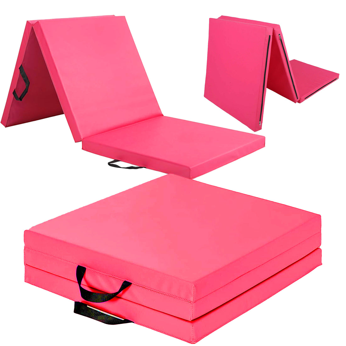 Tri-Fold Yoga & Gymnastics Exercise Mat 6FT – 5cm High Density Foam