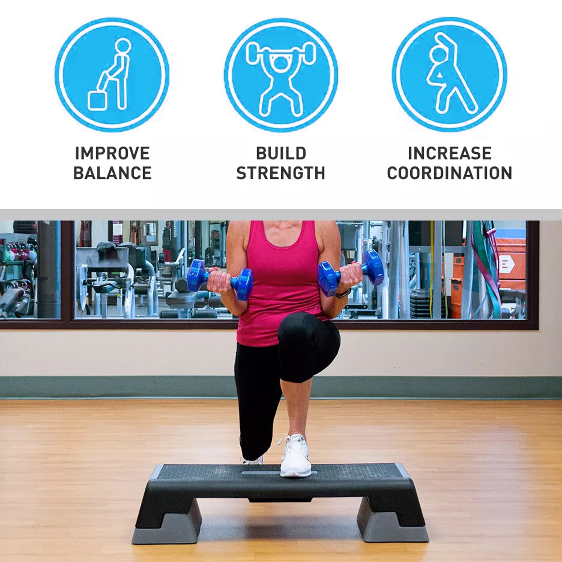 2dekans | Yaheetech Aerobic Stepper Verstelbaar – 109,5 x 42 - Fitnessmaterialen 2dekans | Yaheetech Aerobic Stepper Verstelbaar – 109,5 x 42 - Fitnessmaterialen
