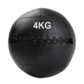 Black wall ball with '4KG' marking on a white background