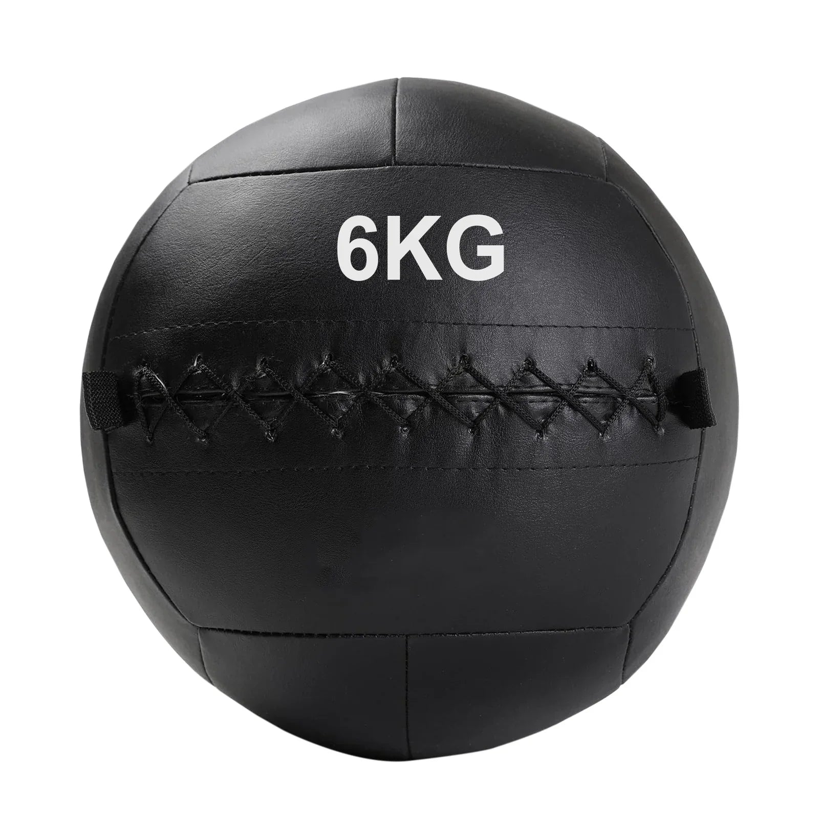Black wall ball with '9KG' marking on a white background