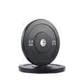 Pair of black weight plates with '2.5 KG' marking on a white background