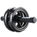 Black ab roller on a white background