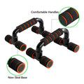 Push-up stand with comfortable handles and non-skid base on a white background
