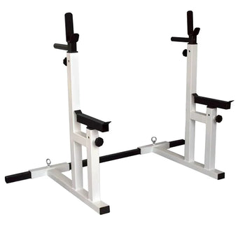 Adjustable Squat & Bench Press Rack 2.0 - Sturdy & Versatile Heavy-Duty Home Gym Essential Training Equipment