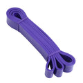 Purple resistance band on a white background