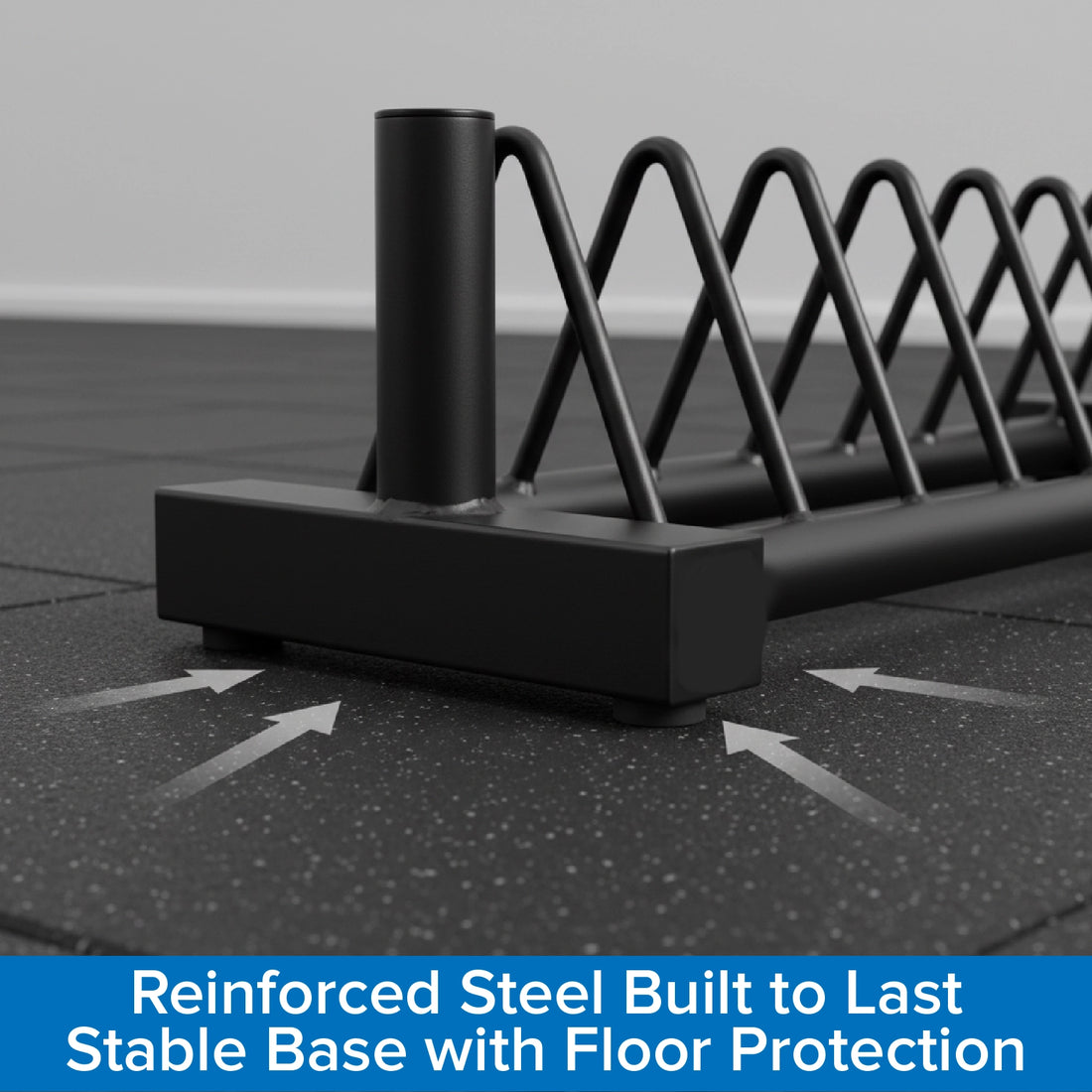 Standard Weight Plate Storage Rack Heavy-Duty Steel Weight Tree for Olympic