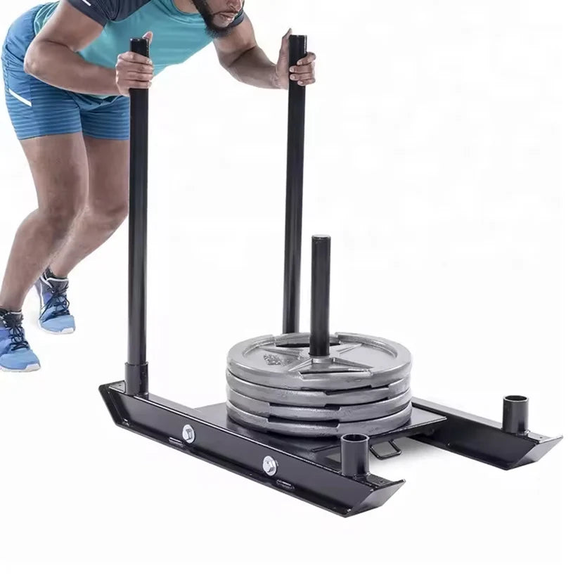 Black sports training device with green mat featuring a running track and 'Start' marker on a white background.