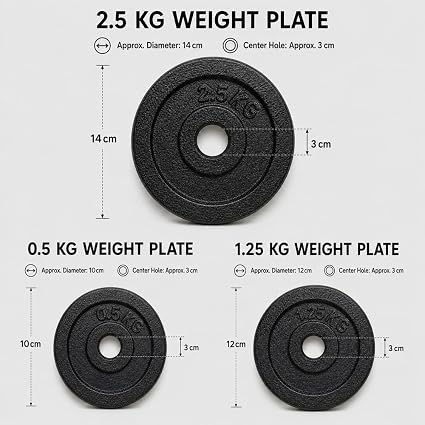 20kg Adjustable Dumbbell Set - Cast Iron